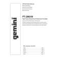GEMINI PT-2000III Owners Manual