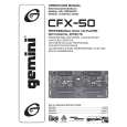 GEMINI CFX-50 Owners Manual